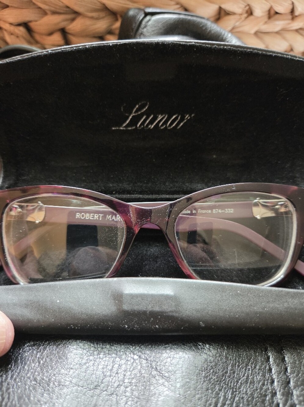Robert Marc Eyeglasses Cat Eye Frames 874-332 Purples/ Browns Tortoise LN
